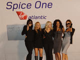 The Spice Girls at the launch of the Virgin Atlantic Plane 