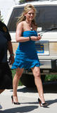 Hilary Duff in short dress at Stay Cool set 